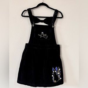 Kiki’s Delivery Service Embroidered Corduroy Overall Jumper Skirt size XS